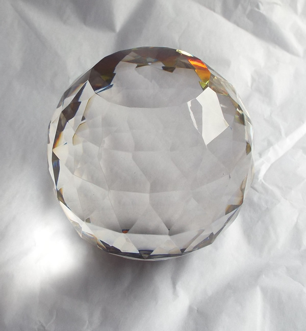 100mm Diameter Crystal Maze Crystal Ball with AB Base