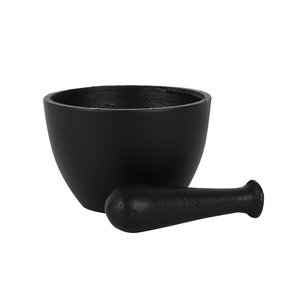 Black Iron Pestle and Mortar