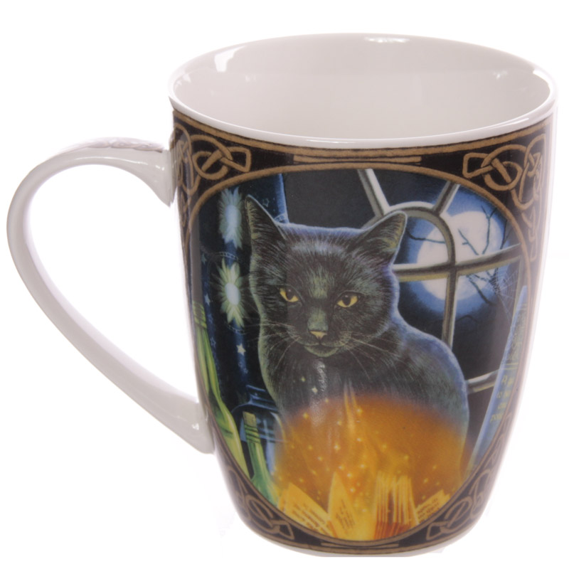 The Witches' Apprentice Black Cat China Mug